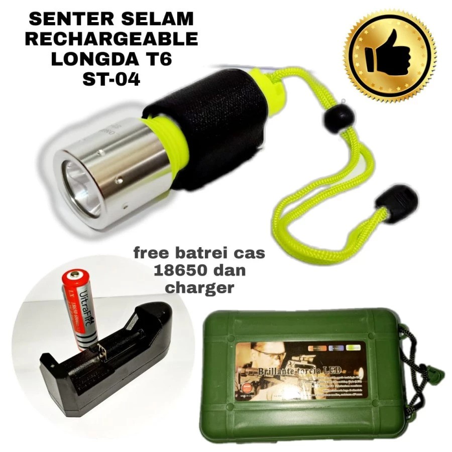 Zhongshan Longda Imp & Exp Longda Senter Selam Rechargeable T6 ST-04