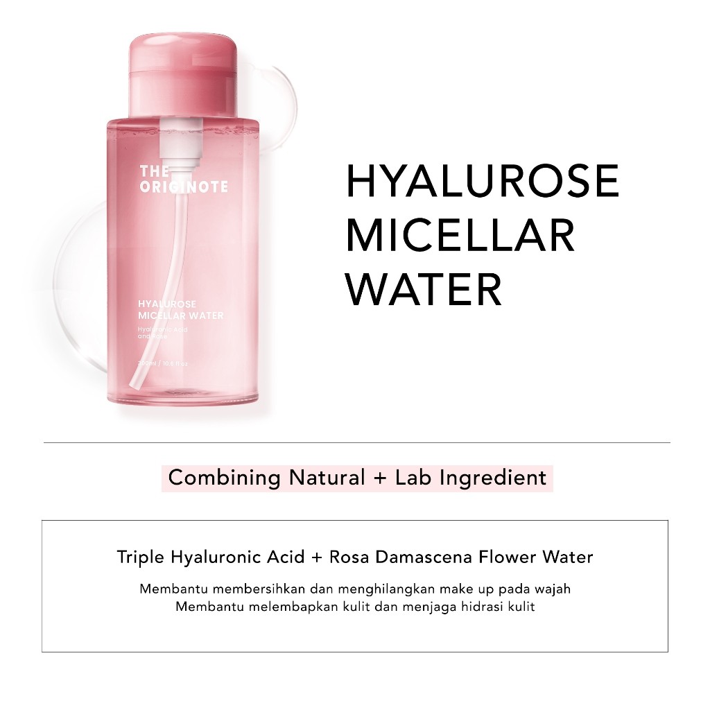 The Originote The Originote Bundle Low pH Cicamide Facial Cleanser + Hyalurose Micellar Water