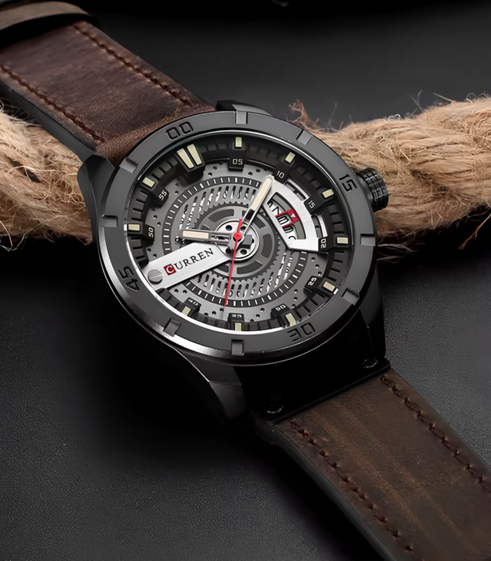 Curren New Fashion Men’s Leather Watch 8301 