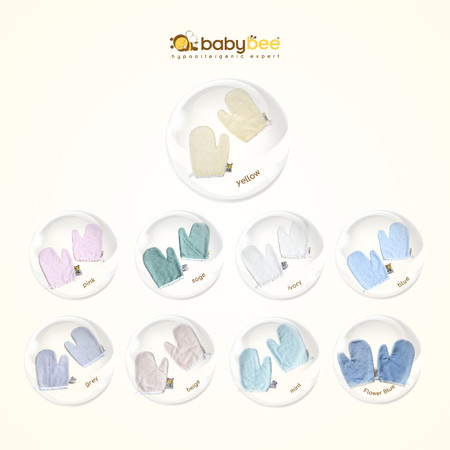 Babybee Bamboo Wash Mitt 2 Pcs 4
