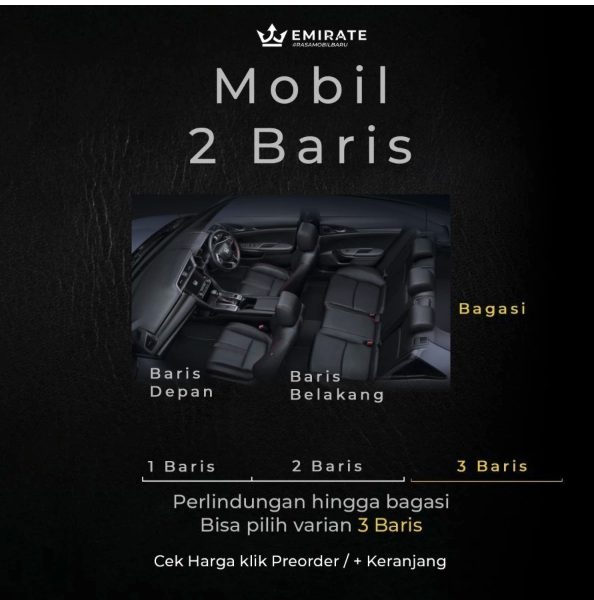 Emirate Car Interior Emirate Karpet Mobil Custom Fit Eva Luxury Bubble 1 Baris Hitam