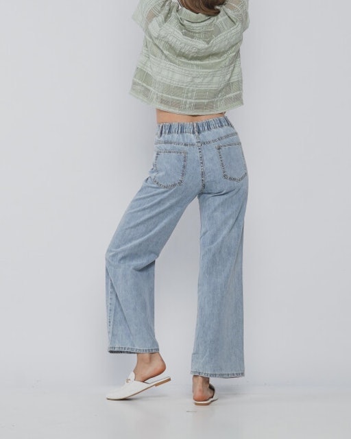 This Is April Avril Ripped Wide Leg Denim Jeans 277823