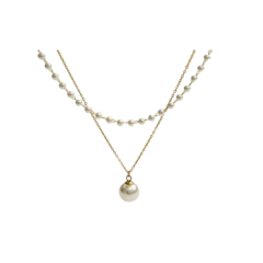 Ioana Gold Pearl Choker Necklace Set
