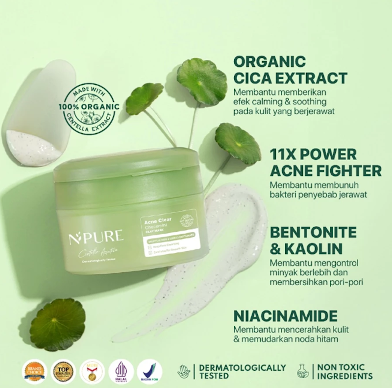 N'PURE Cica Chocomint Clay Mask