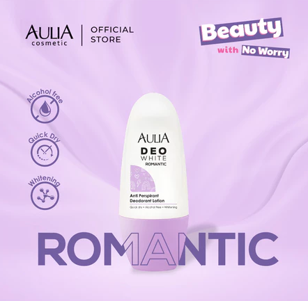 Aulia Cosmetic Indonesia AULIA Deo White Anti Perspirant Deodorant Lotion Romantic