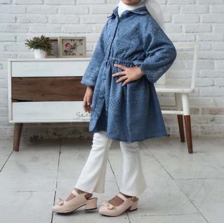  Saoirse's Evelyn Blouse Couple Ibu Anak Perempuan