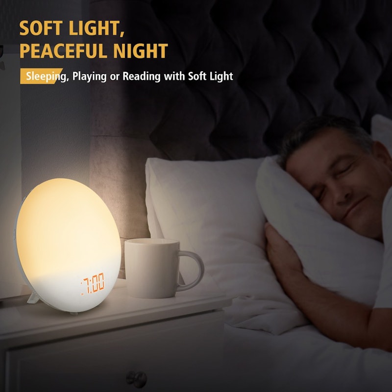 MPOW Pictek Wake Up Light Alarm Clock Sunrise Light 5