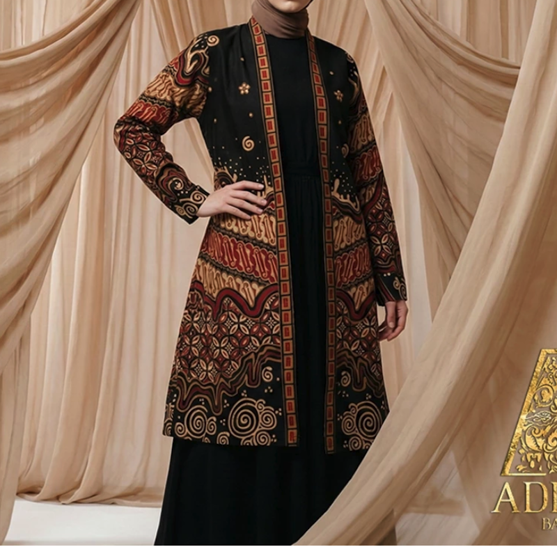 Adriel Batik Creta Batik Tulis Cardigan Wanita 2