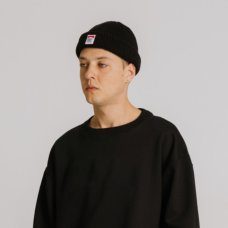 Beanie Hat Smoke Cooper and Black 5