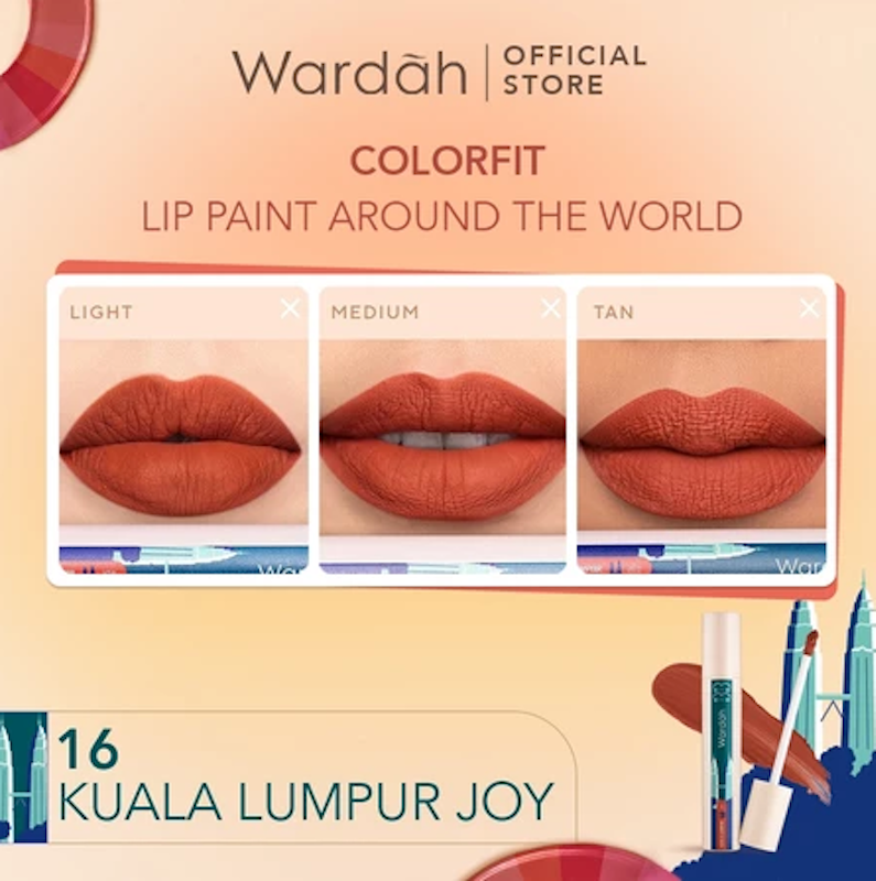 Colorfit Last All Day Lip Paint Around the World Edition 16 Kuala Lumpur Joy 2
