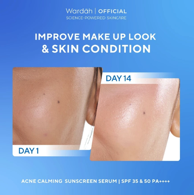 Paragon Technology and Innovation Wardah UV Shield Acne Calming Sunscreen Moisturizer SPF 35 PA+++ 