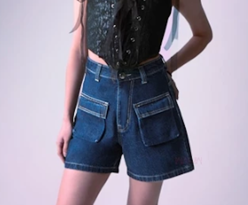 WAUW Celana Pendek Cargo Short Jeans Tabby 3