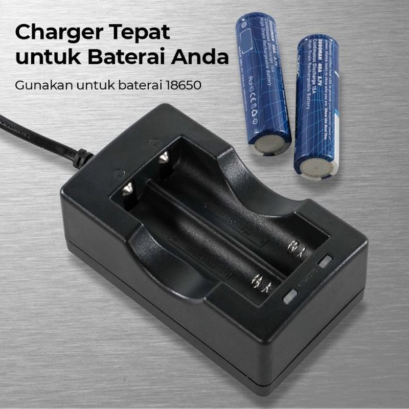 Taffware Charger Baterai Li-ion 18650 2 Slot 4