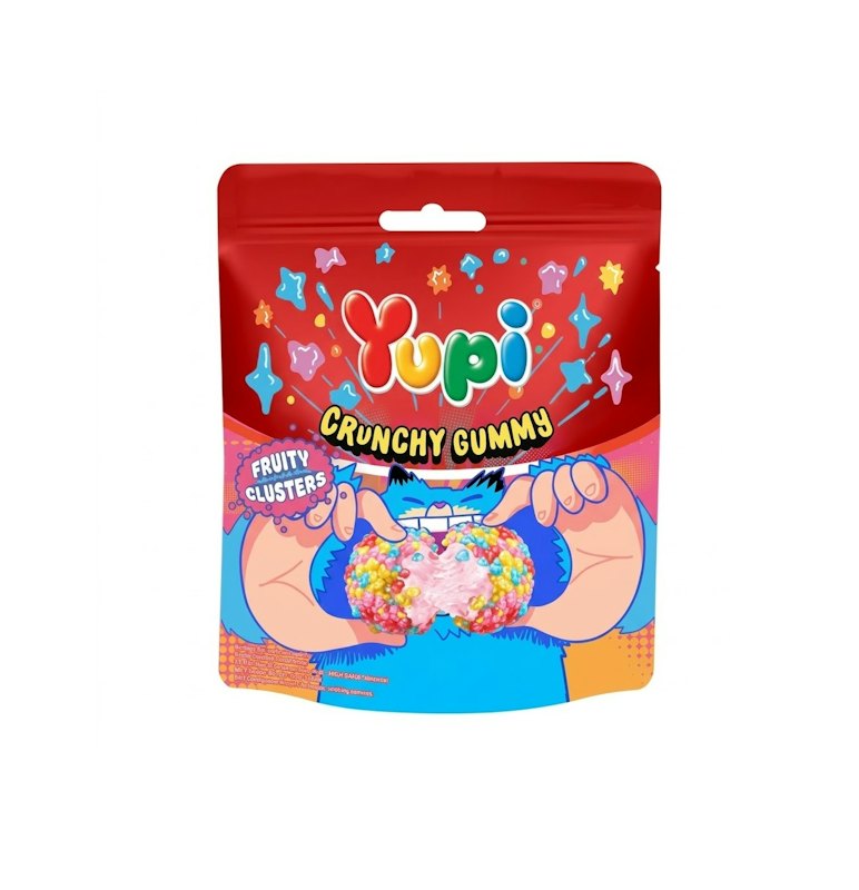 Yupi Crunchy Gummy Fruity Clusters 1
