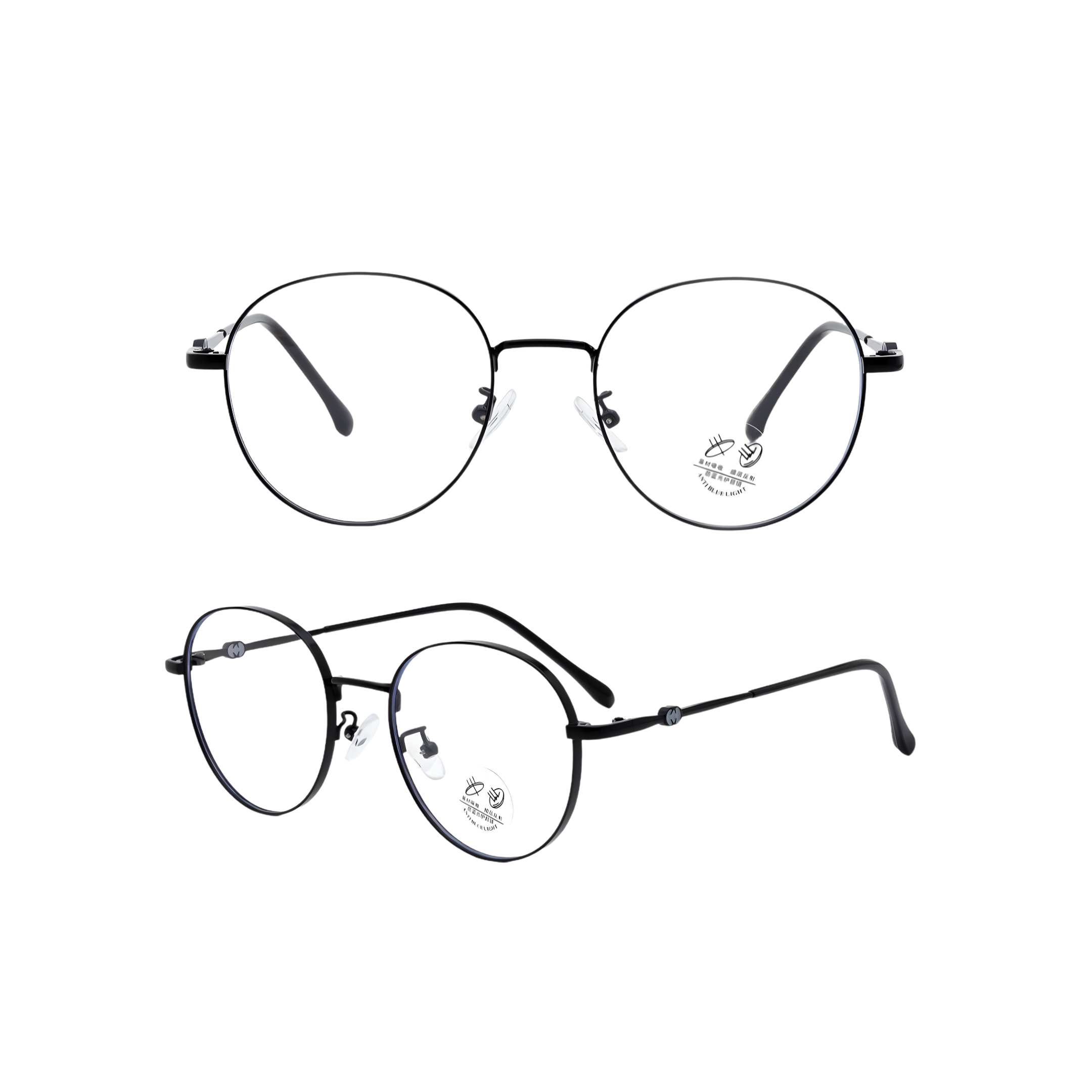 IOOI Eyewear Kacamata Round Metal  ｜ 72598