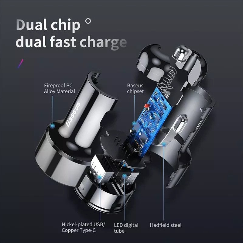 Baseus Car Charger Magic Series 45W 2