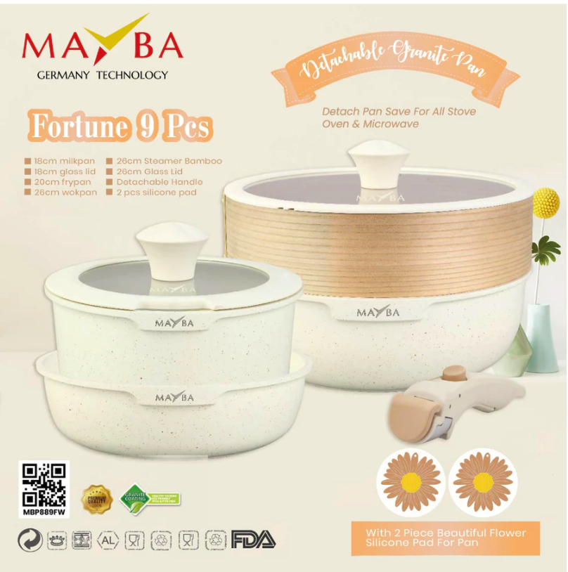  Mayba Panci Set Fortune 9 Pcs