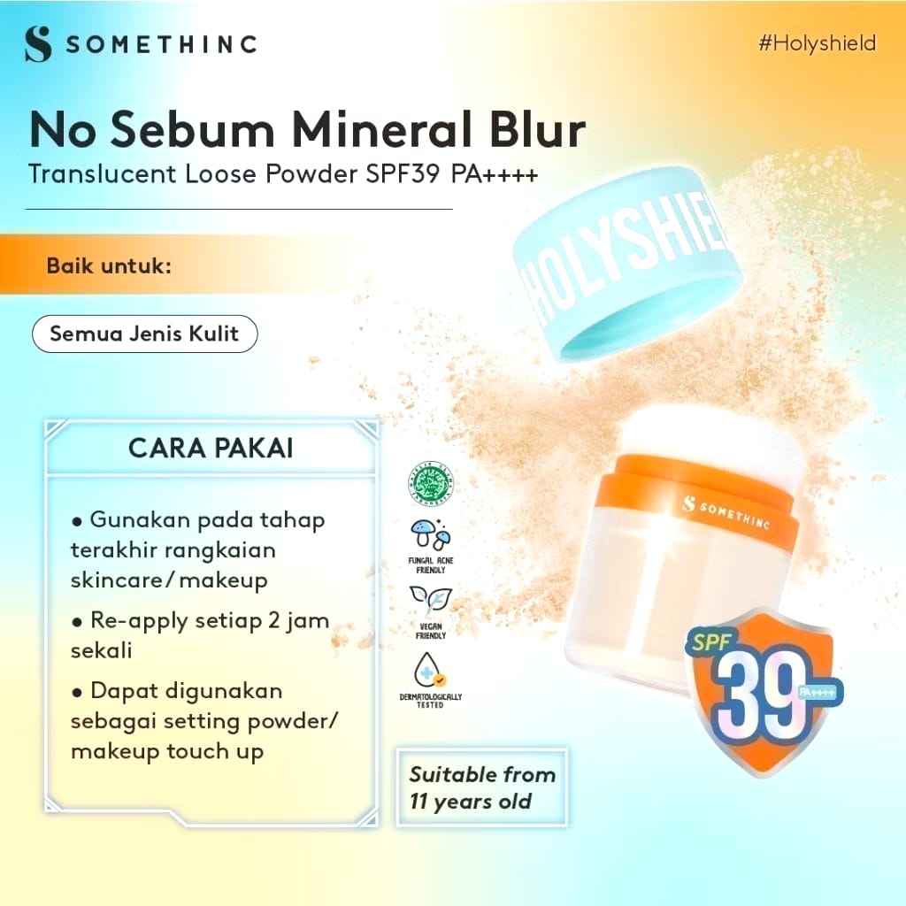 Royal Pesona Indonesia SOMETHINC No Sebum Mineral Blur Translucent Loose Powder SPF39 PA++++