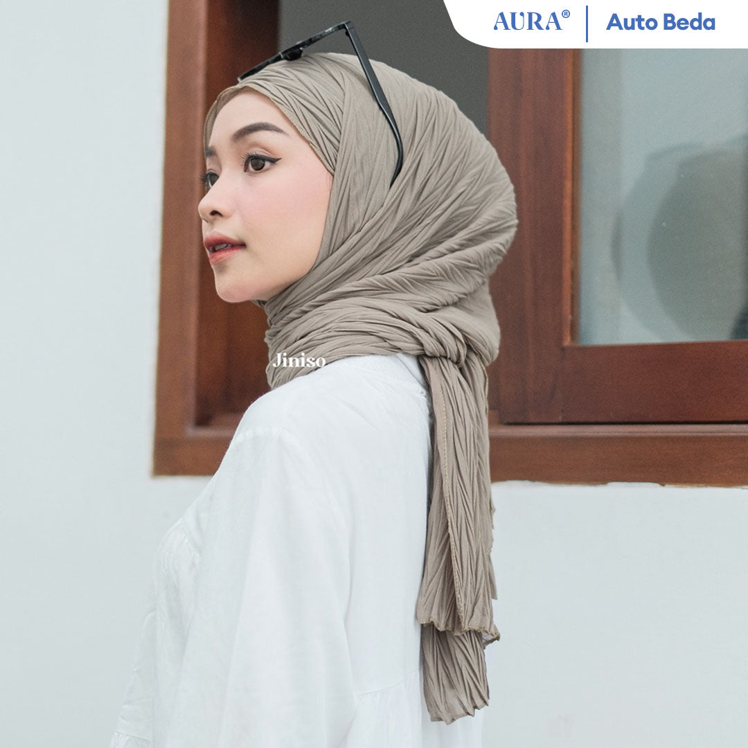 JINISO Aura Active Hijab Pashmina Flowy Plisket Breeze