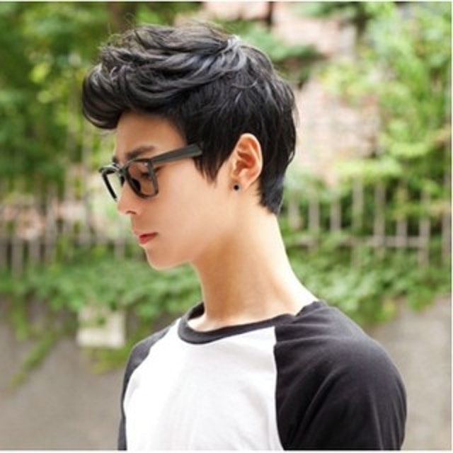 Wig Pria Rambut Pendek Mohawk Style 5