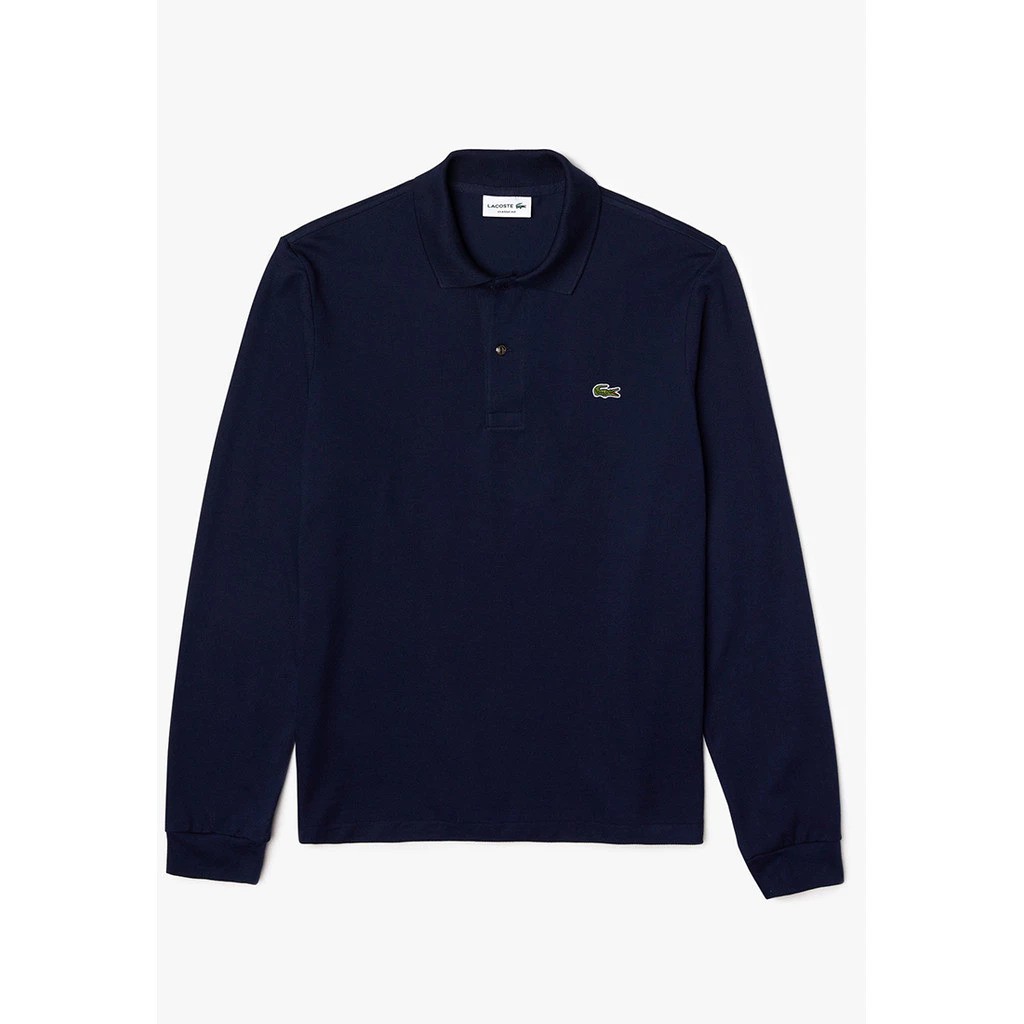 Lacoste Classic Fit Long Sleeved Polo Shirt Blue