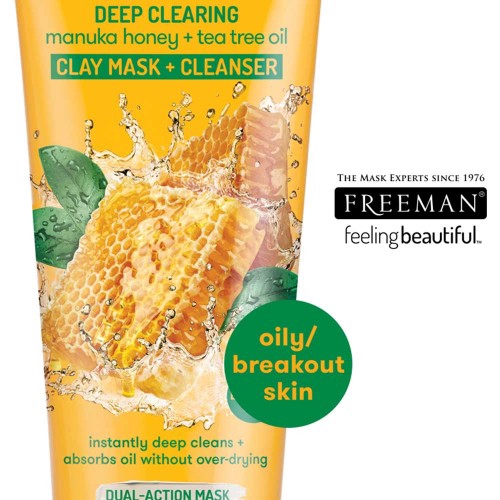 Deep Clearing Manuka Honey & Tea Tree Oil Clay Mask & Cleanser  5
