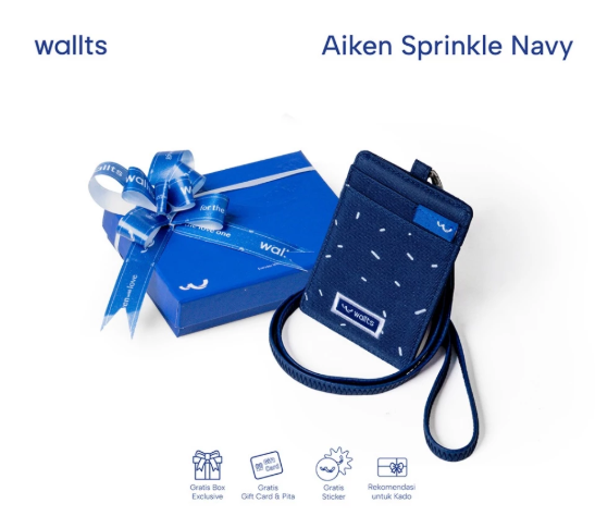 Walltsindo  Wallts Aiken Sprinkle Navy