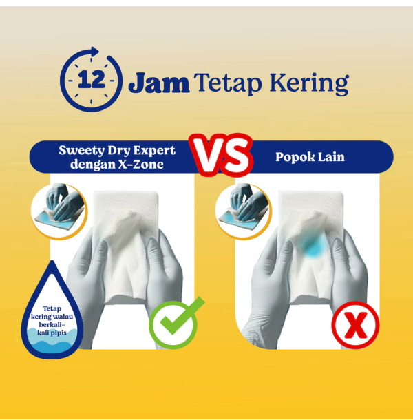 Softex Indonesia Sweety Bronze Dry X-Pert Pants M