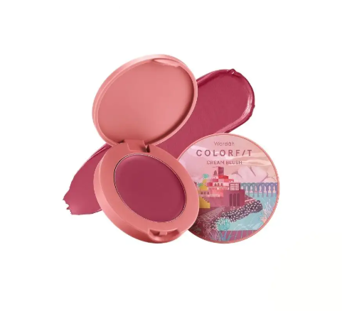 Wardah ｜ Colorfit Cream Blush 05 Peaceful Plum