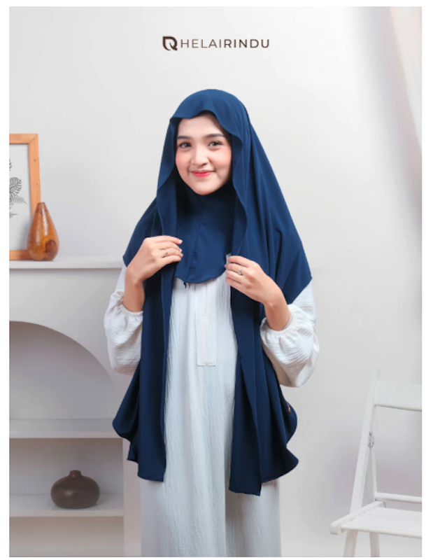 HELAIRINDU Hijab Pashmina Instan Curve