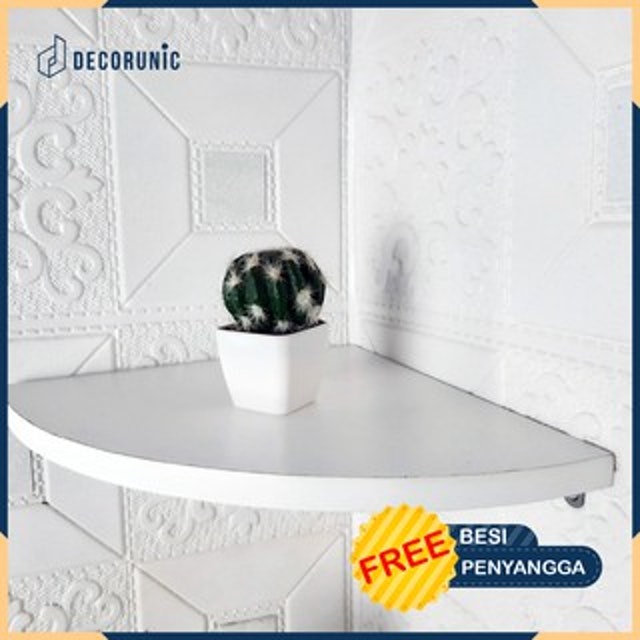 Decorunic Rak Dinding Sudut 3 Pcs
