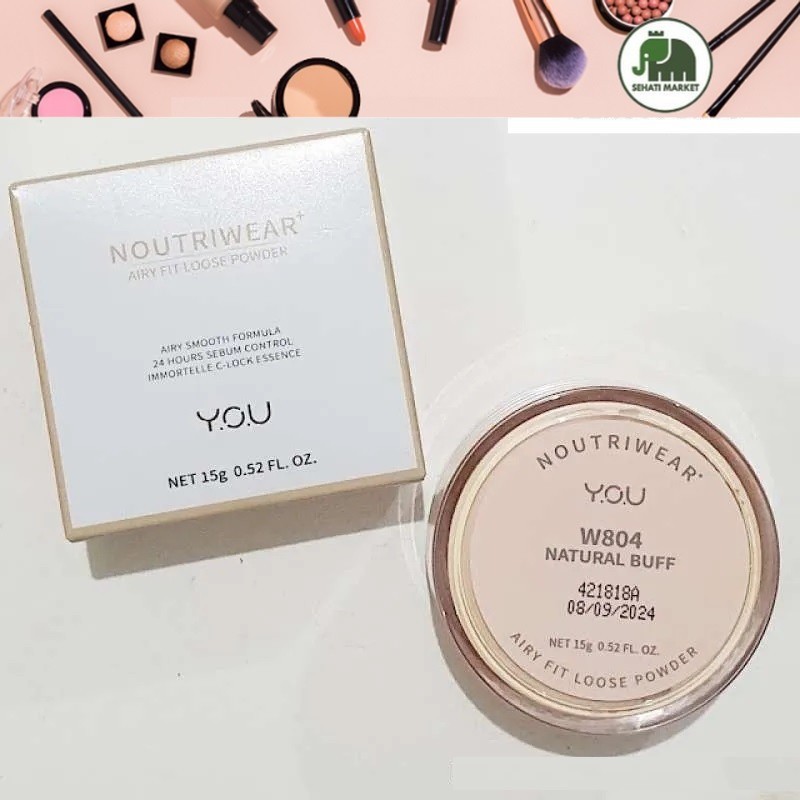 HEBE Beauty Style Y.O.U NoutriWear+ Airy Fit Loose Powder W804 Natural Buff