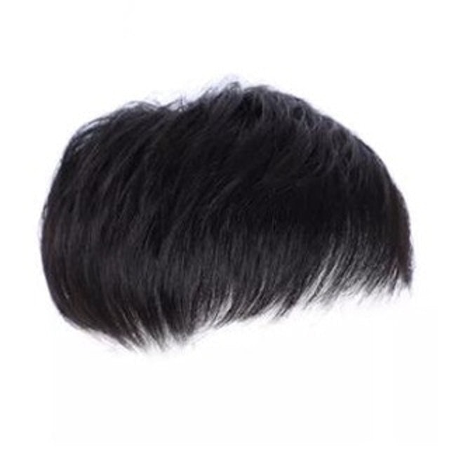 Short Hair Men Clips Wig  1