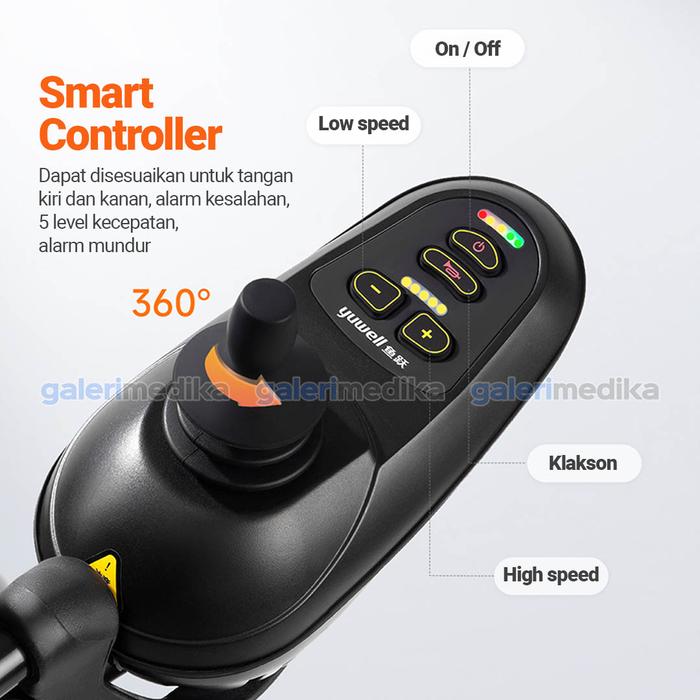 Jiangsu Yuyue Medical Equipment & Supply YUWELL Kursi Roda Listrik Lipat Elektrik 3in1 D130TL