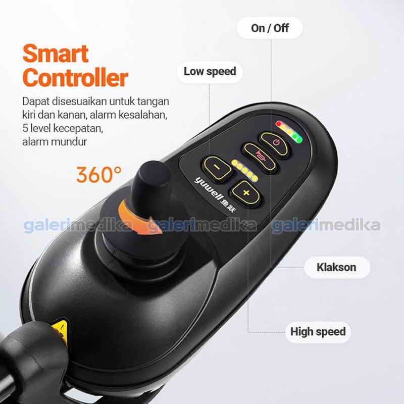 YUWELL Kursi Roda Listrik Lipat Elektrik 3in1 3