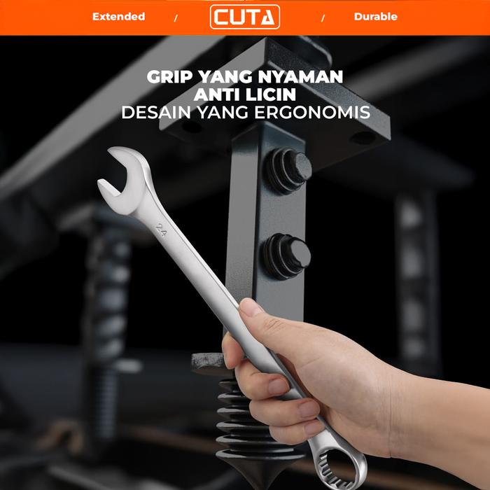 CUTA Combination Spanner Wrench Dropped Froged 8-24 mm 4