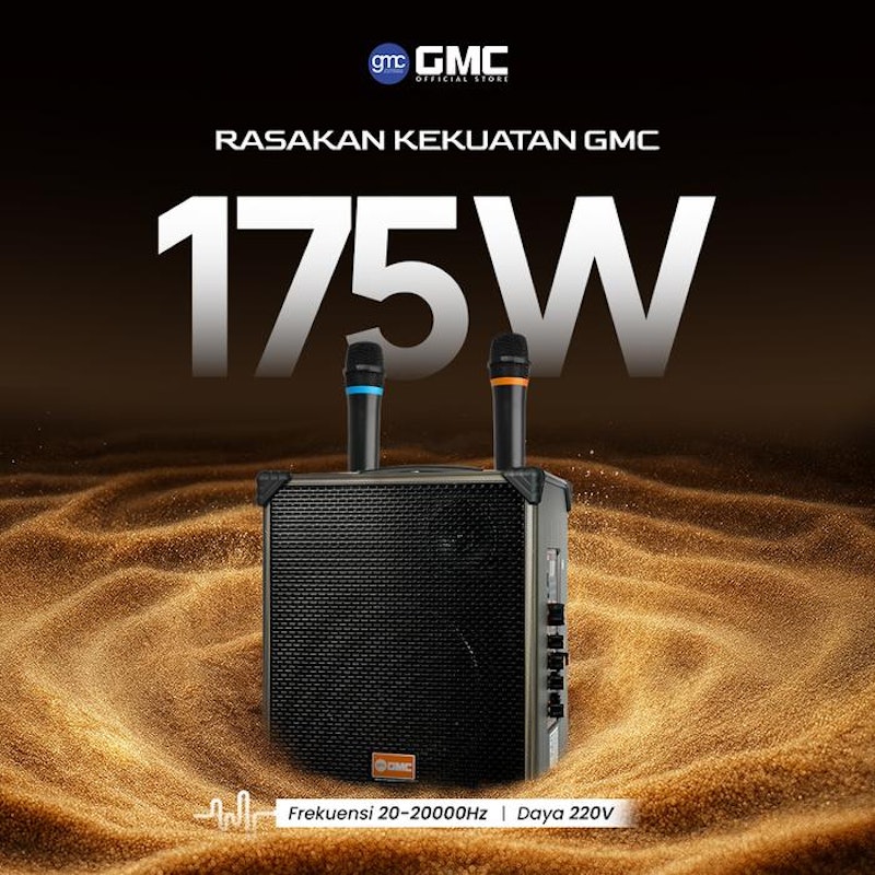 GMC Speaker Karaoke Bluetooth 3