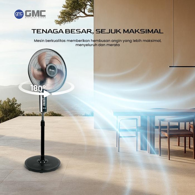 GMC Kipas Angin Lantai Seri Besi 4