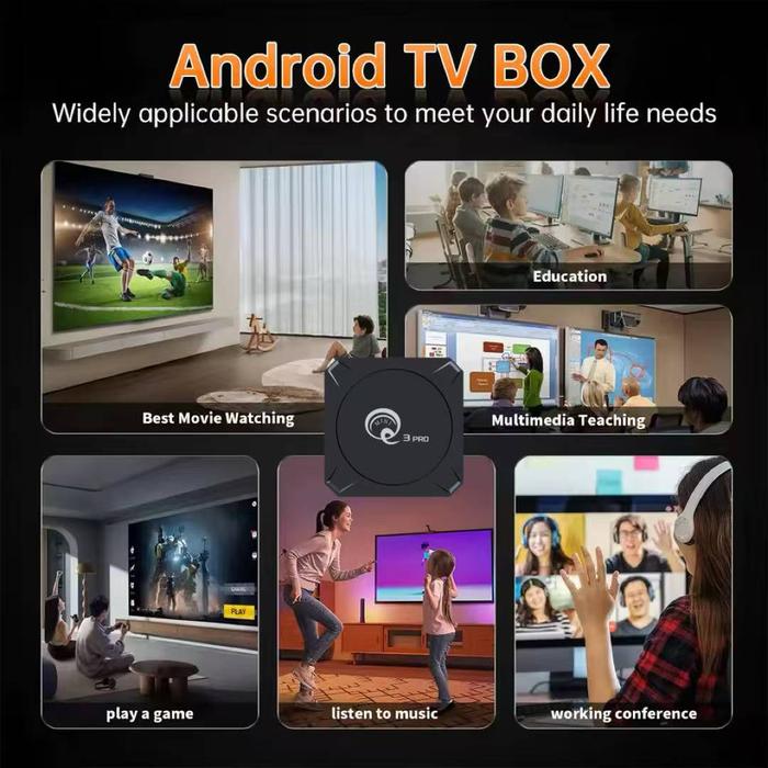  Android TV BOX Q3 PRO 4K