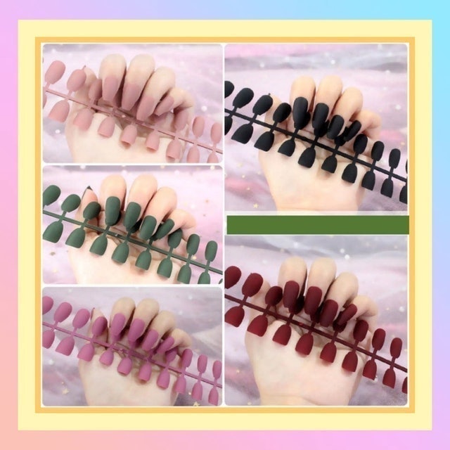  False Nail Art Matte Nude 820