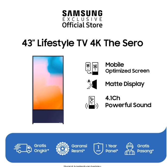 Samsung Electronics Samsung 43" The Sero QLED 4K Smart TV LS05B