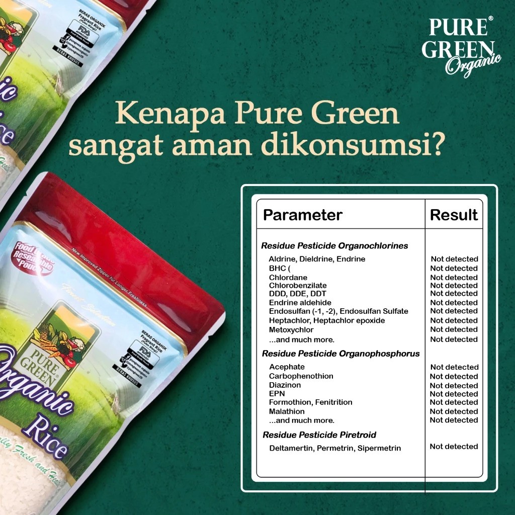 Panen Makmur Perkasa PureGreen Organic Rice White Long Grain 4.5 kg