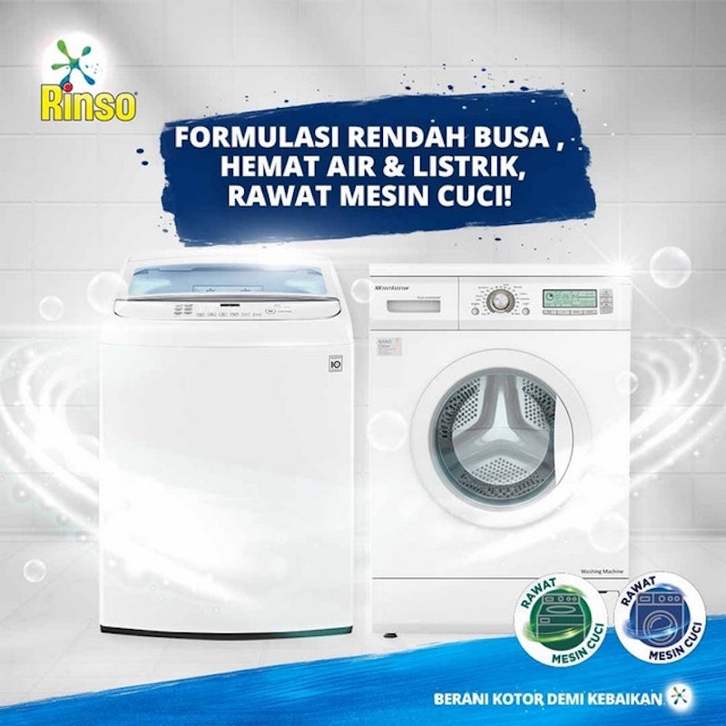 Rinso Matic Deterjen Cair Mesin Cuci Bukaan Depan 5