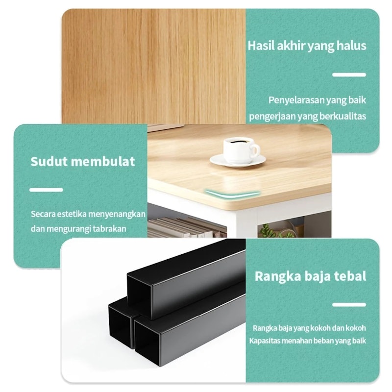 E-TIFE Meja komputer minimalis 4