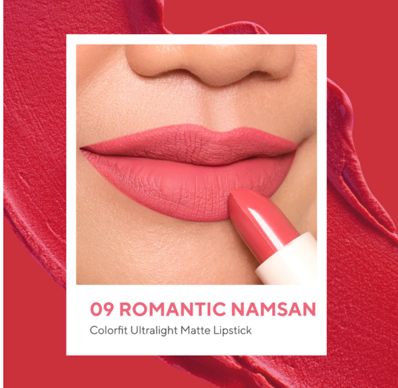 Colorfit Ultralight Matte Lipstick 09 Romantic Namsan 4