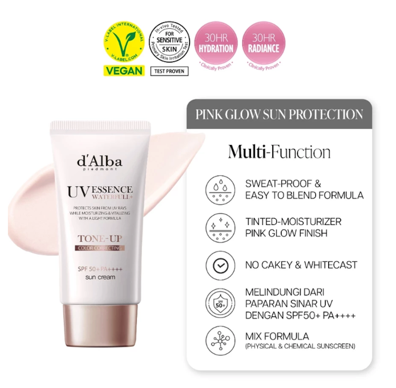 d'Alba Waterfull Tone Up Sun Cream SPF 50+ PA++++ 2