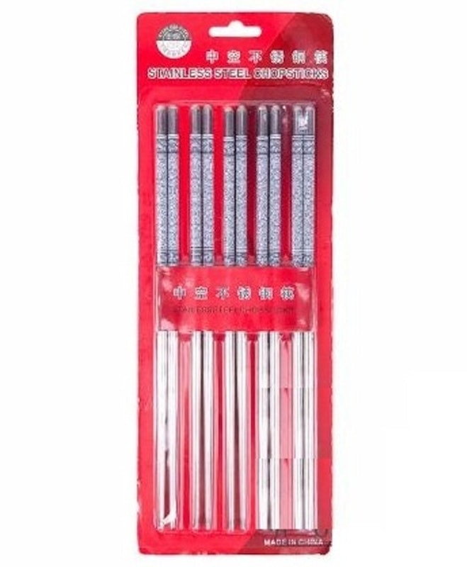 Stainless Steel Chopsticks Decorated 3