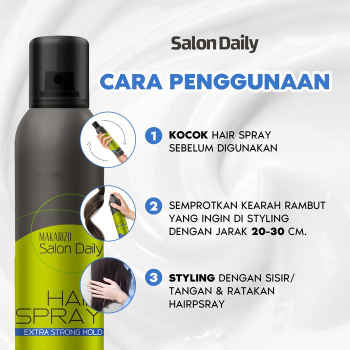 Akasha Wira International Makarizo Professional Salon Daily Hair Spray Extra Strong Hold