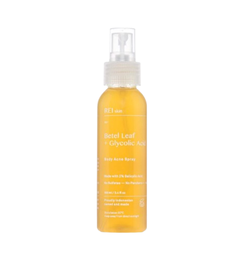 REI Skin Betel Leaf + Glycolic Acid Body Acne Spray