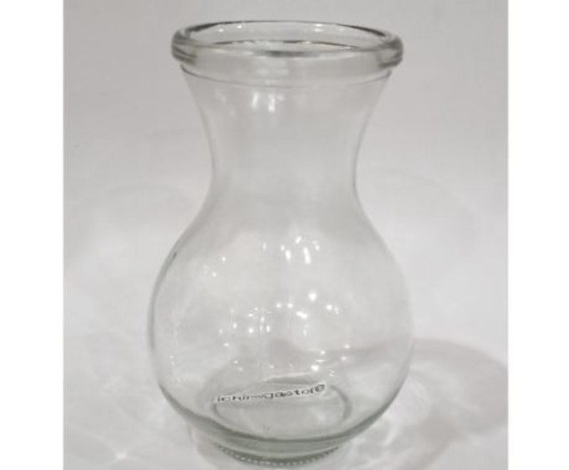 Trumpet Glass Flower Vase 15 cm 2